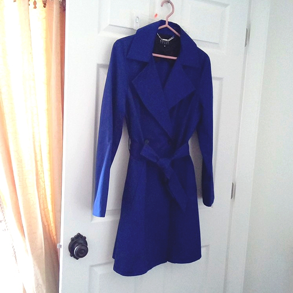 ESCADA Sport Women's Double-breasted Classic Length Trench Coat Tie Belt Medium